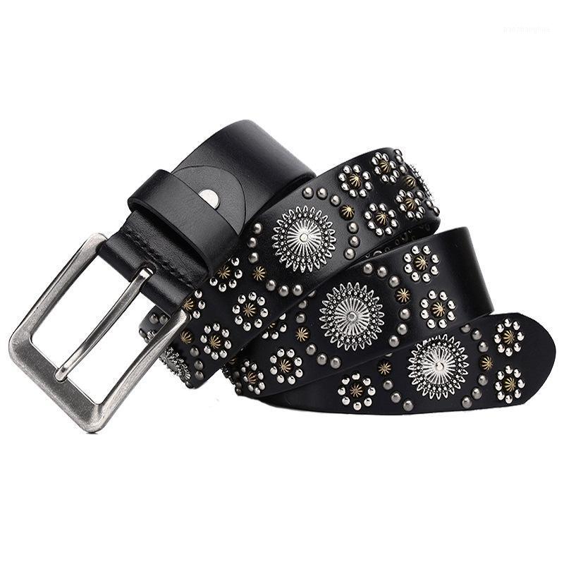 Belts Belt Punk High Quality Men And Woman Leather Pin Buckle Metal Big Copper Rivet Waist Seal Jeans, Black;brown
Belts Belt Punk High Quality Men And Woman Leather Pin Buckle Metal Big Copper Rivet Waist Seal Jeans, Black;brown
