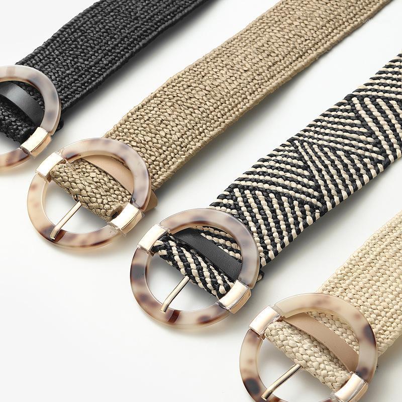 Belts Vintage Boho Braided Waist Belt Summer Solid Female Round Wooden Smooth Buckle Fake Straw Wide For Women, Black;brown
Belts Vintage Boho Braided Waist Belt Summer Solid Female Round Wooden Smooth Buckle Fake Straw Wide For Women, Black;brown
