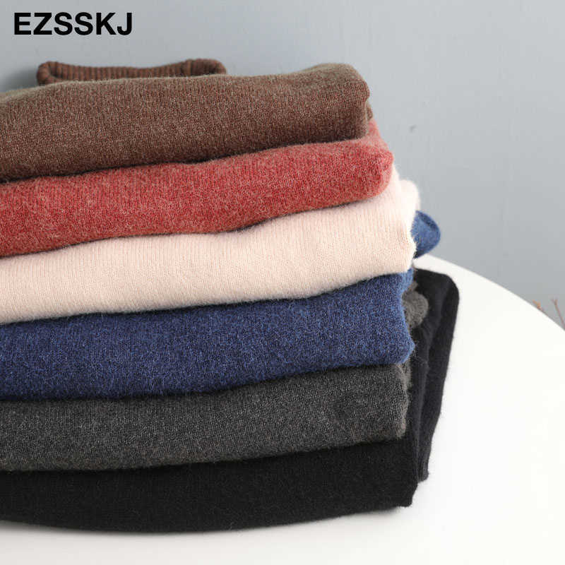 woman sweaters warm sweater oversize female women's turtleneck Autumn Winter women's wool sweater women's jumper pull long 210918
