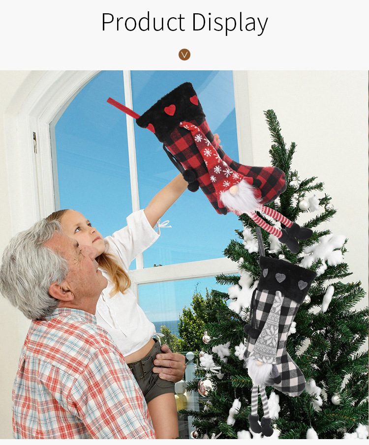 Red Plaid Christmas Stockings Swedish Santa Big Christmas Stockings for Family Kids Christmas Tree Decorations Red Black White Grid GGE1931
Red Plaid Christmas Stockings Swedish Santa Big Christmas Stockings for Family Kids Christmas Tree Decorations Red Black White Grid GGE1931