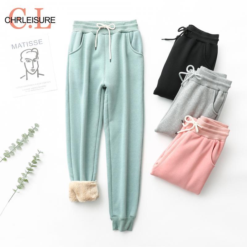 Women' Pants & Capris CHRLEISURE Warmth Women High Waist Drawstring Thick Plus Velvet Cotton Autumn Winter Solid Color Lamb Wool, Black
Women' Pants & Capris CHRLEISURE Warmth Women High Waist Drawstring Thick Plus Velvet Cotton Autumn Winter Solid Color Lamb Wool, Black