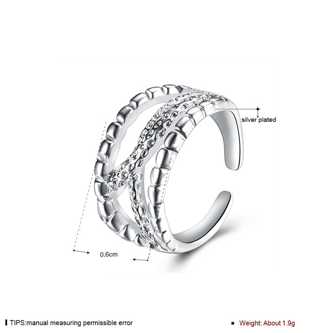 Women's new sterling silver plated rings size open DMSR922,fashion 925 silver plate finger ring jewelry Band Rings