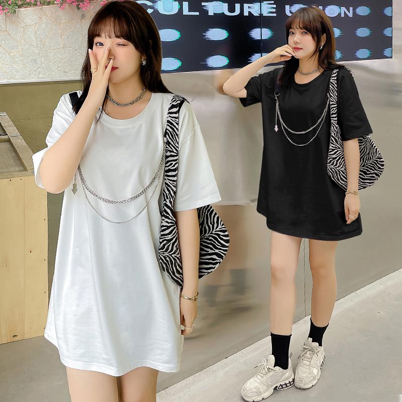 Women's T-Shirt Summer Solid Color Cotton Pullover Round Neck Casual 100KG Can Be Worn, Black
Women's T-Shirt Summer Solid Color Cotton Pullover Round Neck Casual 100KG Can Be Worn, Black