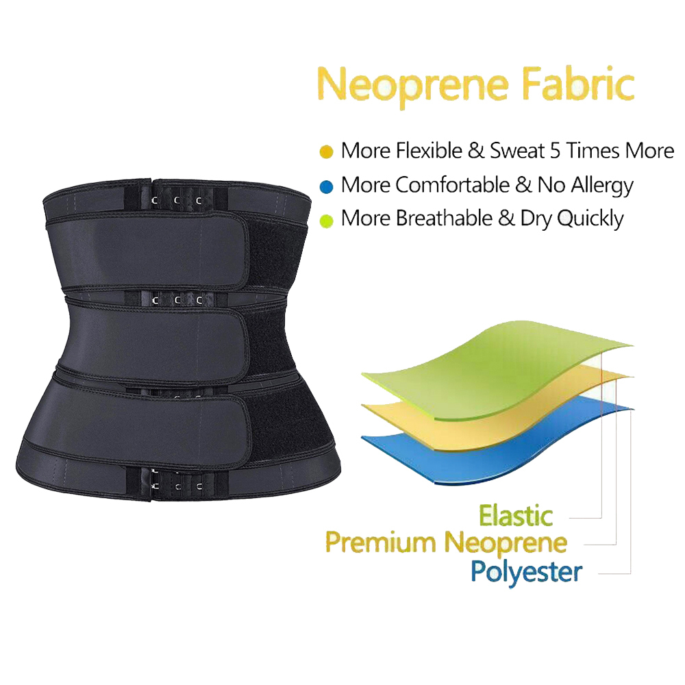 Neoprene Waist Trainer Women Corsets Sweat Belts For Women Corset Tummy Body Shaper Fitness Modeling Strap Waste Trainer faja 210305