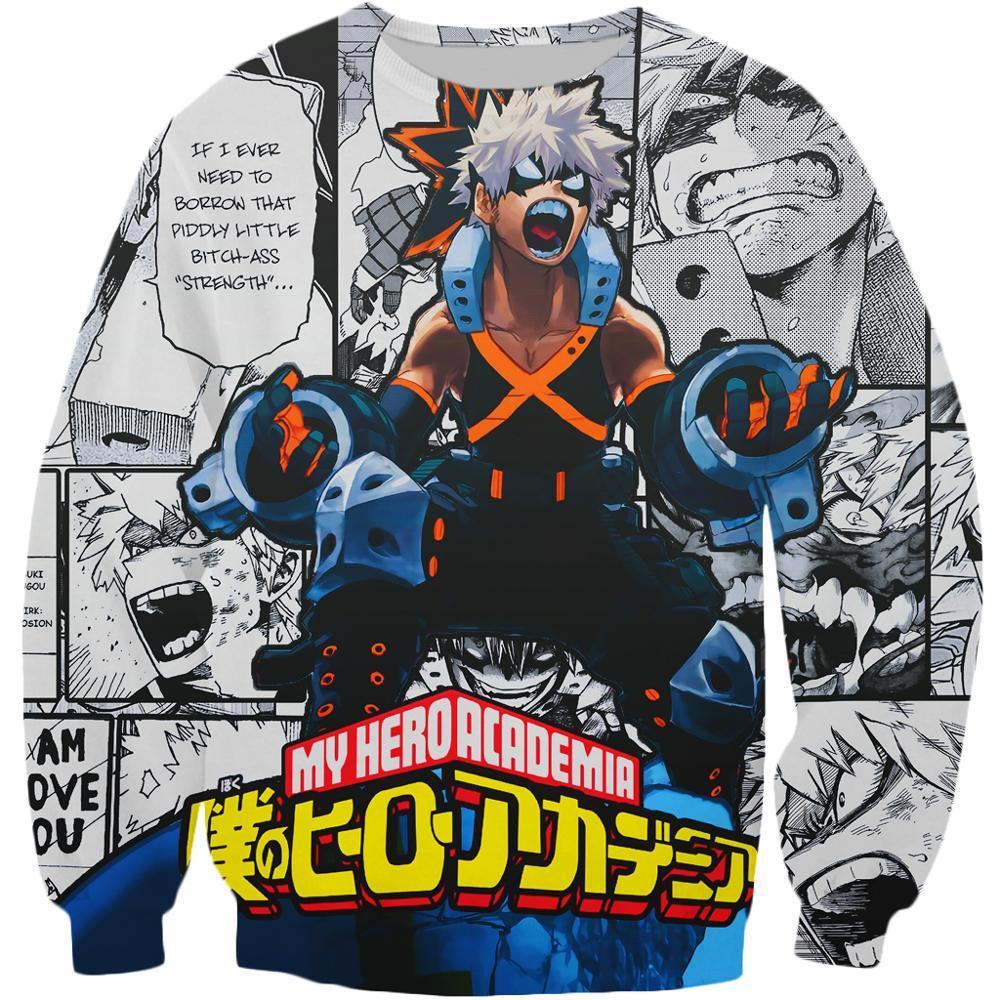 Anime Girl Toga Himiko My Hero Academia 3D Printed Sweatshirt Men Women Casual Harajuku Couple Pullovers Drop shipping 201020