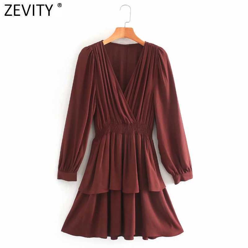 Zevity Women Vintage Press Cross V Neck Solid Casual Slim Kimono Dress Femme Double Layer Ruffles Vestido Chic Cloth DS4716 210603, As pic ds4716ww
Zevity Women Vintage Press Cross V Neck Solid Casual Slim Kimono Dress Femme Double Layer Ruffles Vestido Chic Cloth DS4716 210603, As pic ds4716ww