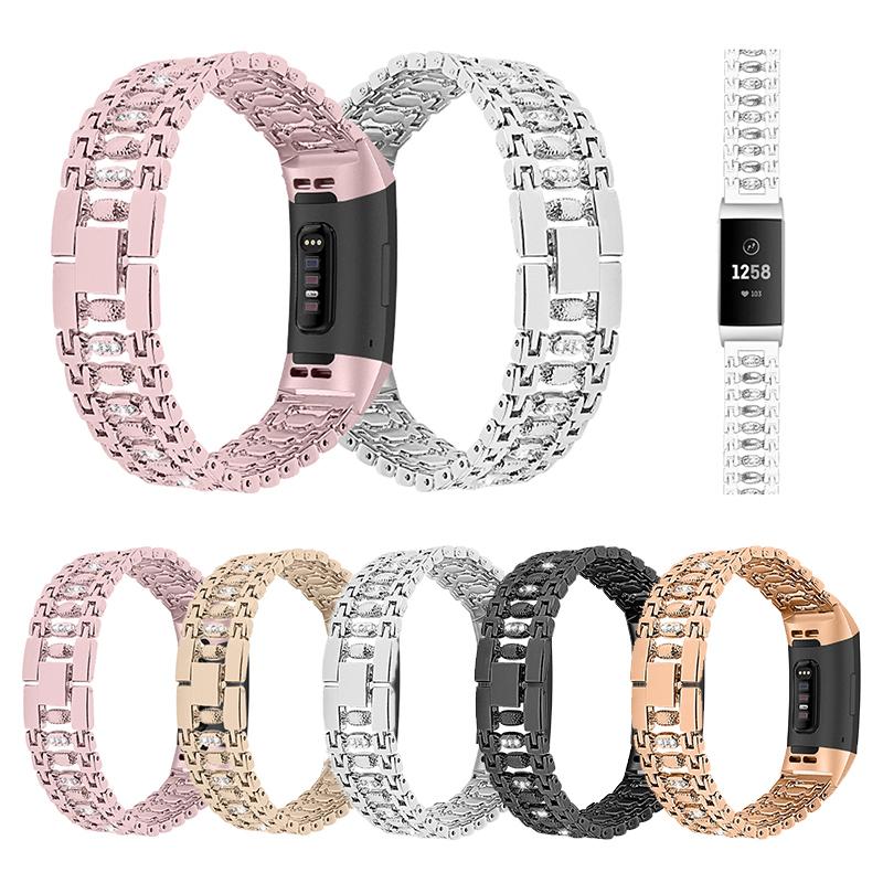 Watch Bands Stainless Steel Rhinestone Band Replacement Bracelet Strap For FitbitCharge 3 Wristbands Replace Accessories General Quick
Watch Bands Stainless Steel Rhinestone Band Replacement Bracelet Strap For FitbitCharge 3 Wristbands Replace Accessories General Quick