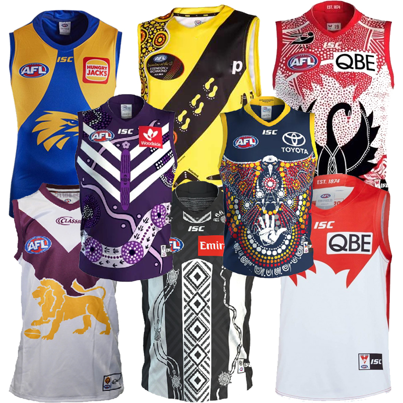 2020 2021 fremantle dockers richmond tigers giants cats essendon tasmania coast lions rugby jerseys afl jersey league shirt vest, Black;gray
2020 2021 fremantle dockers richmond tigers giants cats essendon tasmania coast lions rugby jerseys afl jersey league shirt vest, Black;gray