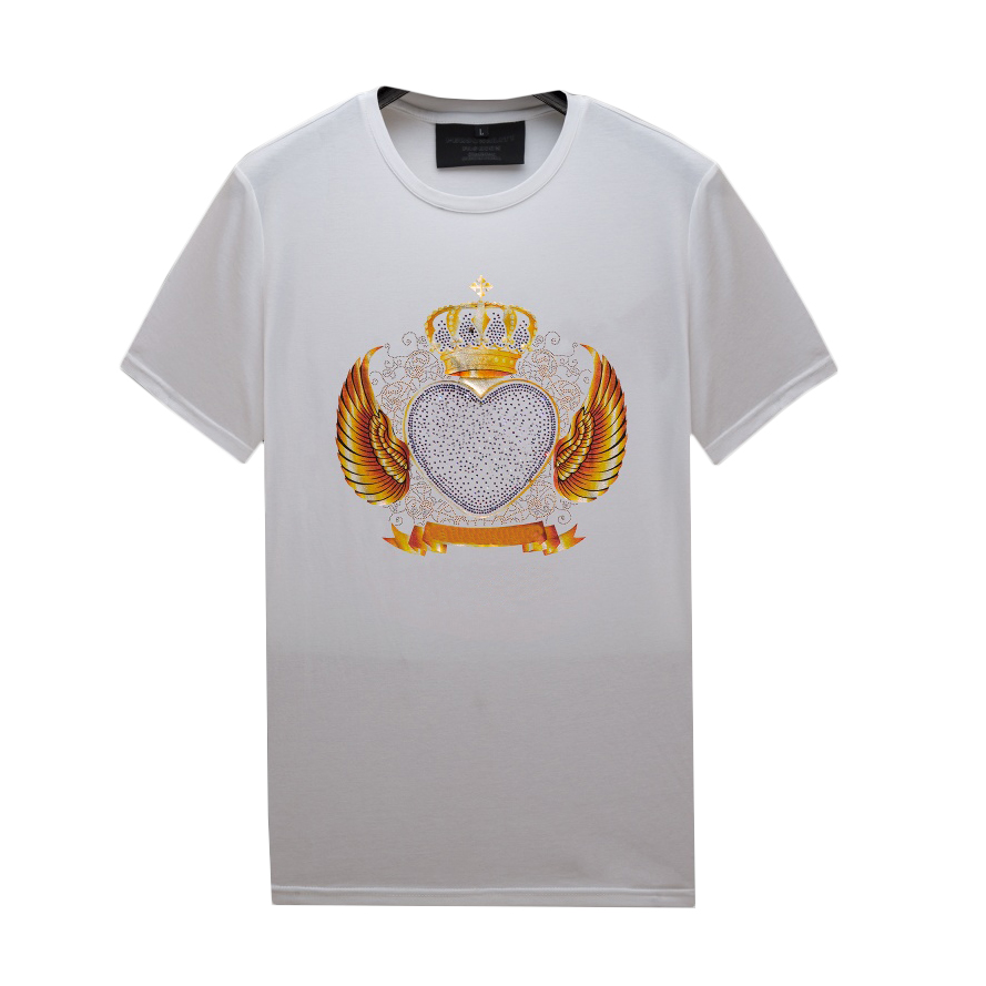 Mens Rhinestone White T Shirts for Summer Casual - Mercerized Cotton Slim Crew Neck Tops Short-sleeve Tee, Multiple Designs, 274
Mens Rhinestone White T Shirts for Summer Casual - Mercerized Cotton Slim Crew Neck Tops Short-sleeve Tee, Multiple Designs, 274