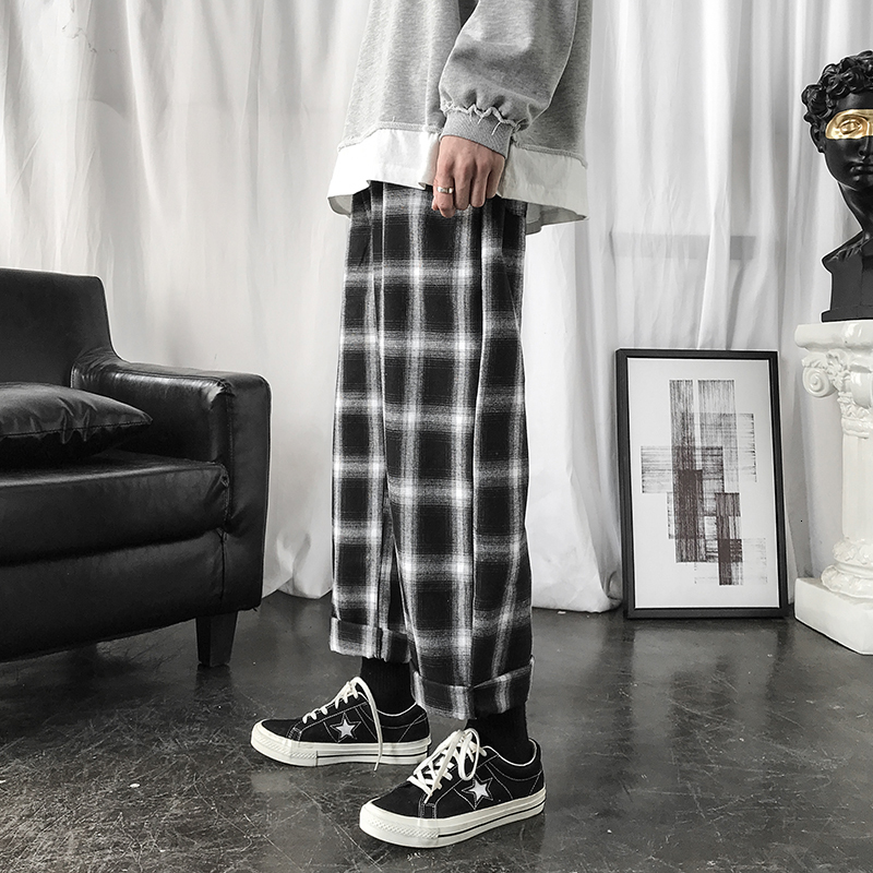 2021 New Men's Lattice Printing Trousers Cargo Baggy Casual Pants Streetwear Hip Hop Style Black Color Jogger Sweatpants Size M-3xl L2yk, Red
2021 New Men's Lattice Printing Trousers Cargo Baggy Casual Pants Streetwear Hip Hop Style Black Color Jogger Sweatpants Size M-3xl L2yk, Red