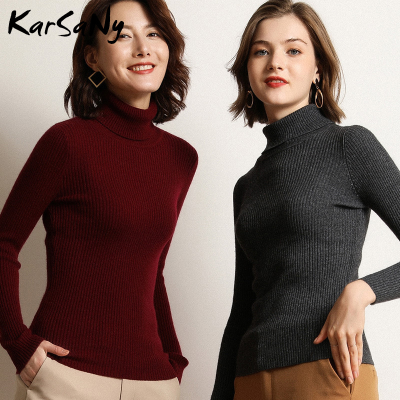 Women's Turtleneck Sweater Winter Warm Winter Clothes Women Knitted Pullover Women's Sweater Turtleneck Jumper Woman Sweaters 210218