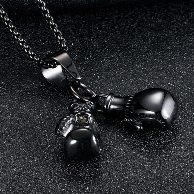 Boxing Gloves Necklace for Mens Black Boxing King Pendant Stainless Steel Fashion Gold Chain Necklace Sports Jewelry on The Neck, Silver
Boxing Gloves Necklace for Mens Black Boxing King Pendant Stainless Steel Fashion Gold Chain Necklace Sports Jewelry on The Neck, Silver