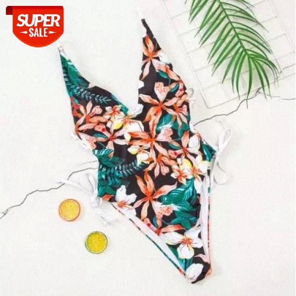 Sexy One Piece Swimsuit V-neck Floral Print Swimwear Women Bandage Monokini Hollow Out Swimsuit Bodysuit Bathing Suit Swim Wear #3V2C, White;black
Sexy One Piece Swimsuit V-neck Floral Print Swimwear Women Bandage Monokini Hollow Out Swimsuit Bodysuit Bathing Suit Swim Wear #3V2C, White;black