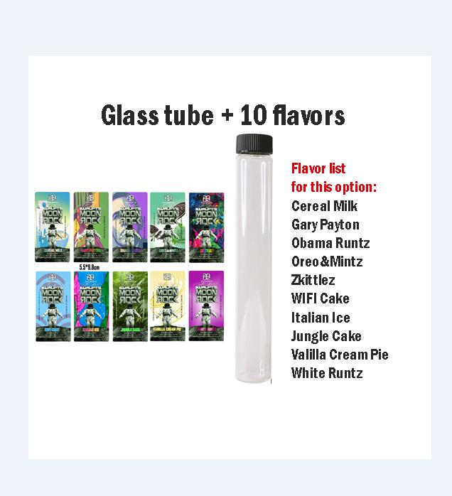 Empty 2020 Presents Kurupts Moonrock Pre Roll Glass Tube Obama Runtz Gary Payton Connected Alien lab Pre-roll tube Packaging
Empty 2020 Presents Kurupts Moonrock Pre Roll Glass Tube Obama Runtz Gary Payton Connected Alien lab Pre-roll tube Packaging