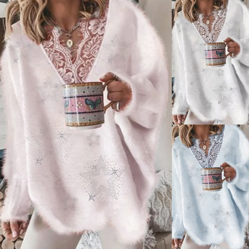 Women's Sweater Hole Argyle Casual Long Sleeve Loose Sweater Cardigans V Neck Fall Winter Spring Blue Blushing Pink White, White;black
Women's Sweater Hole Argyle Casual Long Sleeve Loose Sweater Cardigans V Neck Fall Winter Spring Blue Blushing Pink White, White;black