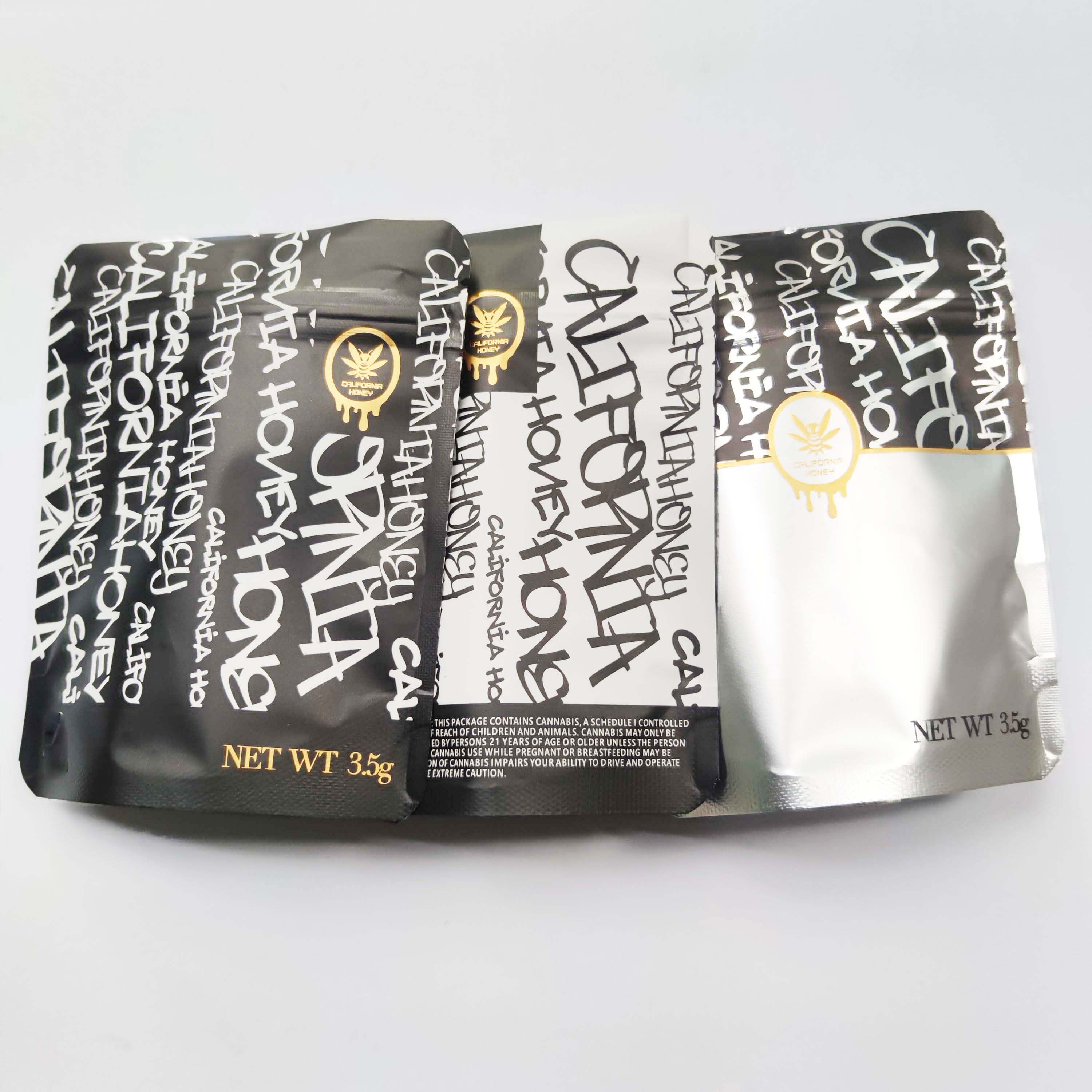 California honey cali packaging bags net wt 3.5g pack package packing bag Edibles plastic mylar Edible GUMMIES resealable package wholesale
California honey cali packaging bags net wt 3.5g pack package packing bag Edibles plastic mylar Edible GUMMIES resealable package wholesale