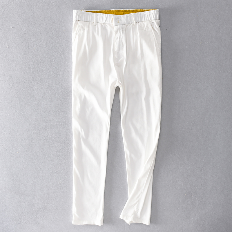 2021 New Stretch Elastic Waist Ankle-length Brand Linen White Pants for Men Casual Loose Trousers Mens Solid Comfortable Iqb7
2021 New Stretch Elastic Waist Ankle-length Brand Linen White Pants for Men Casual Loose Trousers Mens Solid Comfortable Iqb7