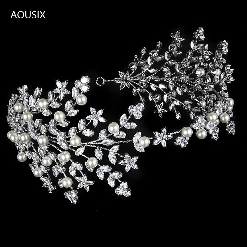 Hair Clips & Barrettes Luxurious Zircon Soft Bridal Headband Headwear Crown Flowers Wedding Pearl Woman Girl Accessories Wholesale, Golden;silver
Hair Clips & Barrettes Luxurious Zircon Soft Bridal Headband Headwear Crown Flowers Wedding Pearl Woman Girl Accessories Wholesale, Golden;silver