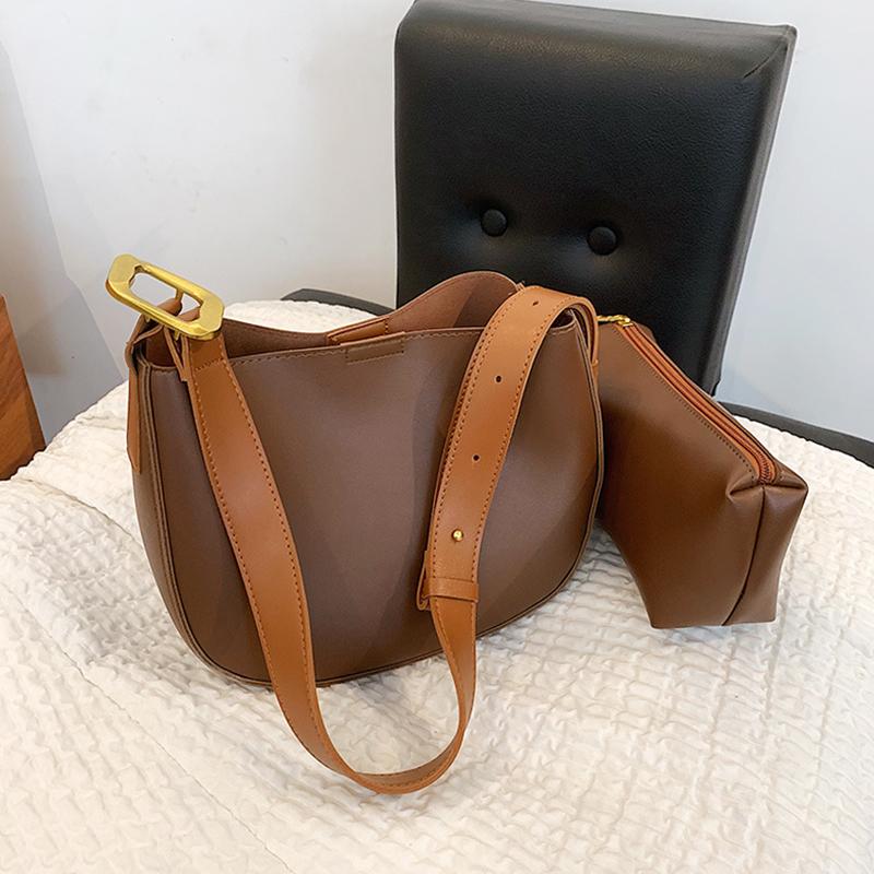 Evening Bags Vintage Pu Leather Bucket Shoulder For Women 2021 Winter Simple Female Composite Handbags And Purses Casual Shopper Bag
Evening Bags Vintage Pu Leather Bucket Shoulder For Women 2021 Winter Simple Female Composite Handbags And Purses Casual Shopper Bag