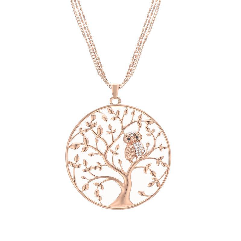 Cute Life of tree Crystal Owl Pendant Necklace for Women Vintage Silver Gold Plated Multilayer Chain Long Necklaces Jewelry 3582 Q2
Cute Life of tree Crystal Owl Pendant Necklace for Women Vintage Silver Gold Plated Multilayer Chain Long Necklaces Jewelry 3582 Q2