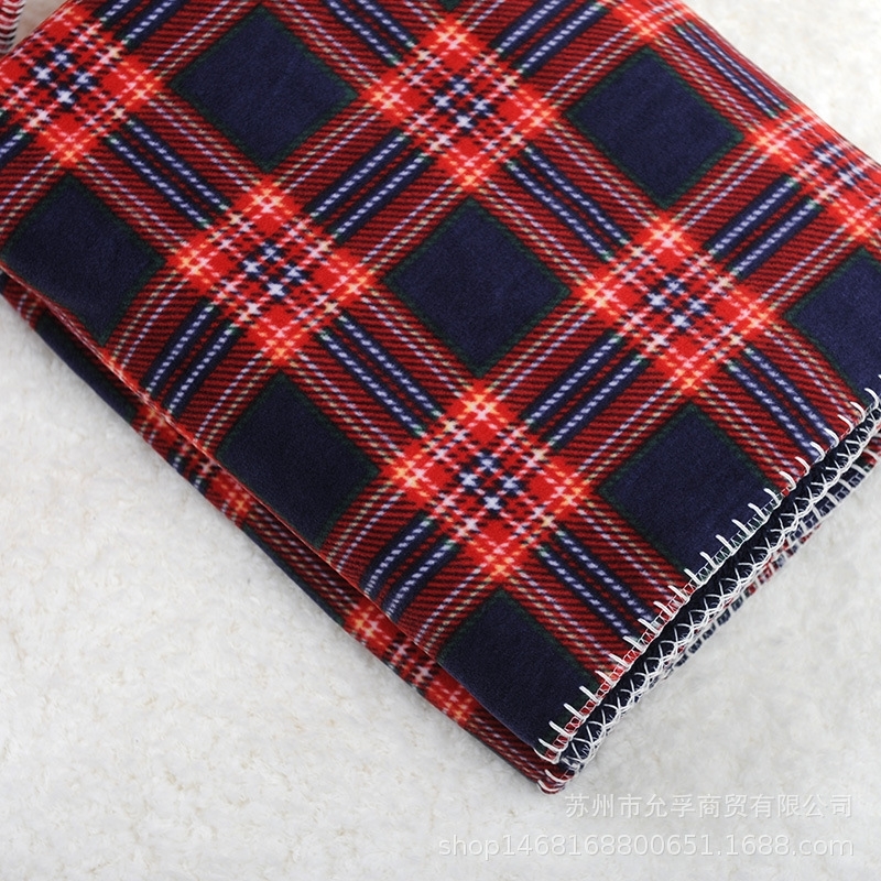 160X130cm Scottish grid red plaid 2 l layers coral fleece office nap kids thick bed spread sofa throw blanket 210309