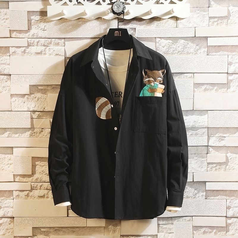 2021 Brand Spring Autumn Black White Hip Hop Streetwear Long Sleeves New Collar Korea Style Shirt for Men's Clothing 1ved, C107 a
2021 Brand Spring Autumn Black White Hip Hop Streetwear Long Sleeves New Collar Korea Style Shirt for Men's Clothing 1ved, C107 a