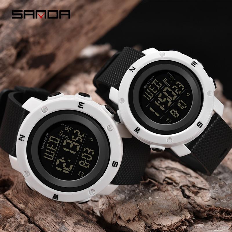 Wristwatches 2021 SANDA Ladies 30 Meters Waterproof Electronic Watch, Multi-Function Sports Fashion Digital LED Watch, Hh
Wristwatches 2021 SANDA Ladies 30 Meters Waterproof Electronic Watch, Multi-Function Sports Fashion Digital LED Watch, Hh