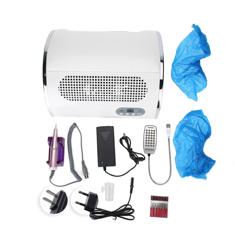 Nail Dryers 72 W 3 In 1 Multi-function Machine Electric File Polishing Dry Vacuum Cleaner Professional Tools Supply