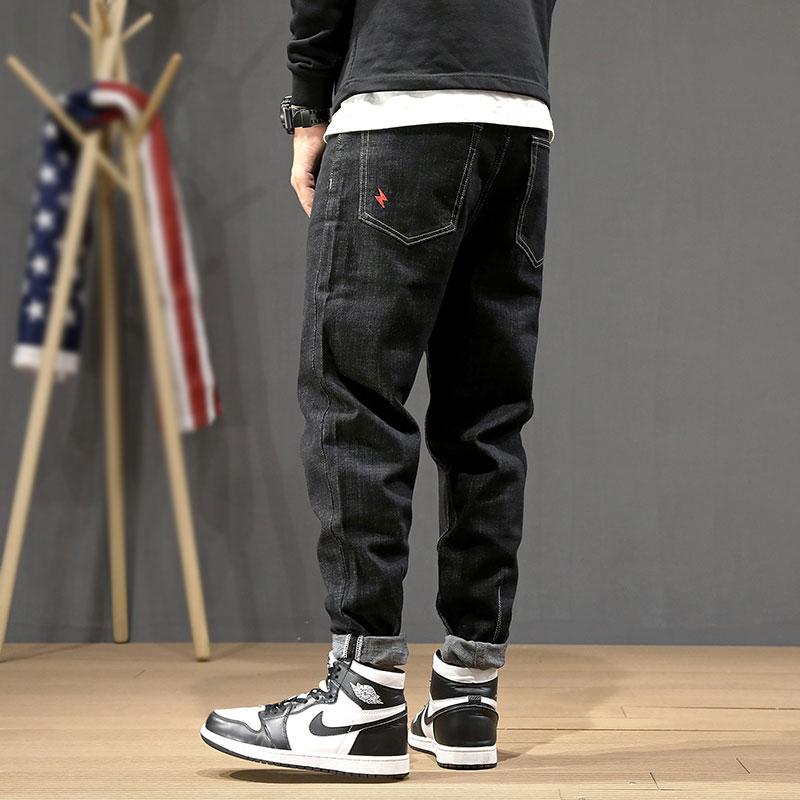 Men's Jeans Streetwear Fashion Men Black Color Elastic Casual Denim Harem Pants Korean Style Embroidery Designer Wide Leg, Blue
Men's Jeans Streetwear Fashion Men Black Color Elastic Casual Denim Harem Pants Korean Style Embroidery Designer Wide Leg, Blue