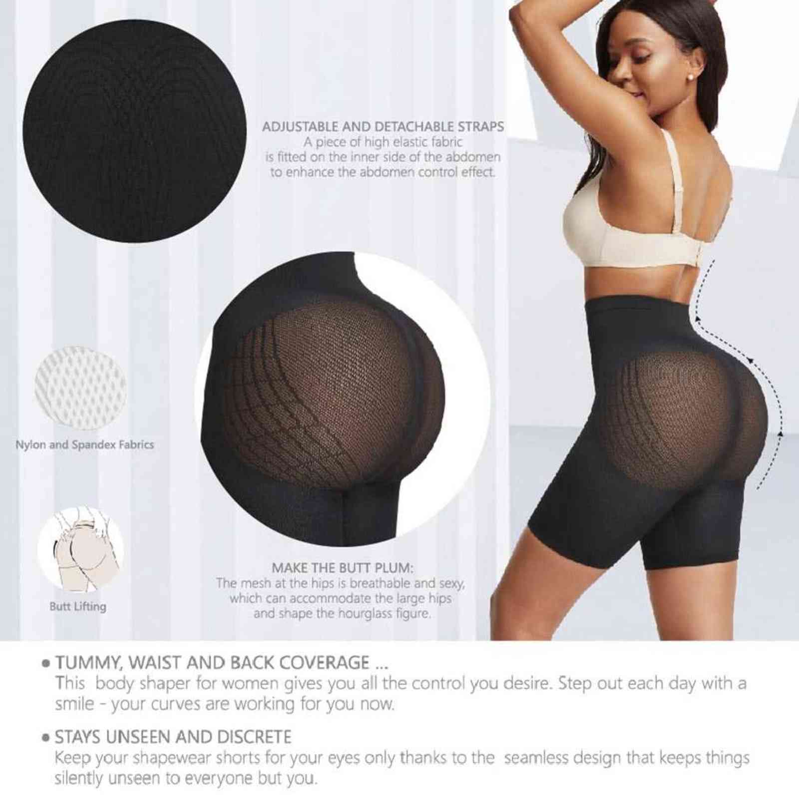 HEXIN Slimming Full Body Shapers Butt Lifter Tummy Control Pants Seamless Women Underwear Bodysuits Shapewear Fajas Colombianas 211112