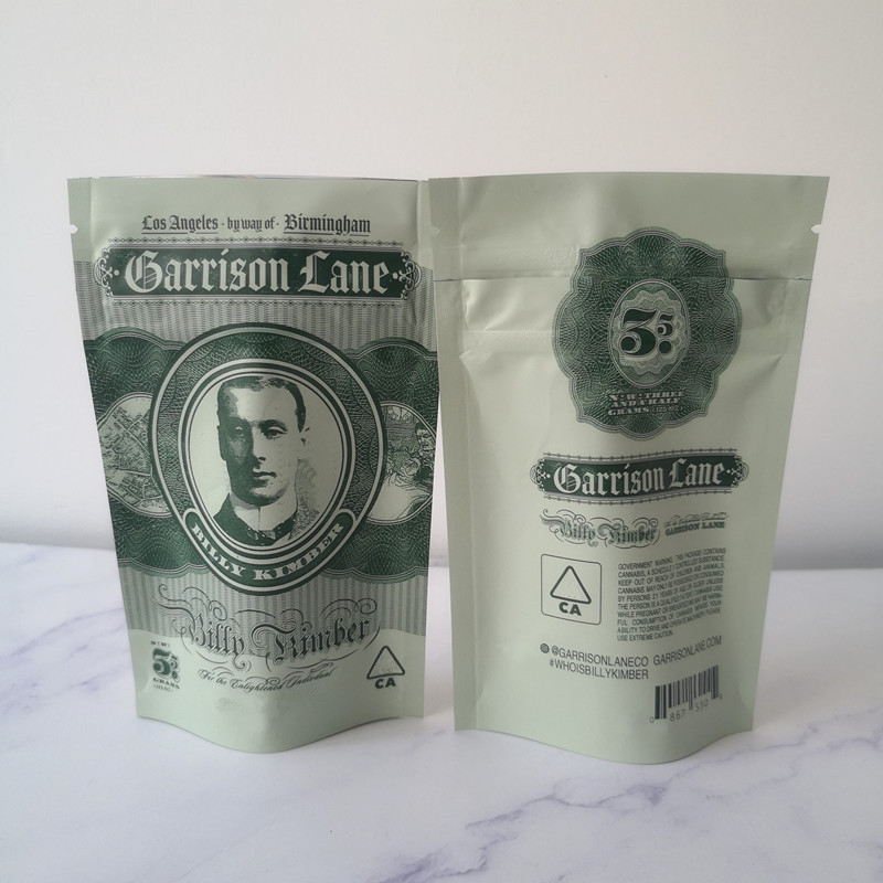 3.5 grams Garrison Lane Smell Proof Bags Flavors Billy Kimber ChildProof 10g MAC1 Stand Up Pouch Dry Herb Flowers Packaging bag
3.5 grams Garrison Lane Smell Proof Bags Flavors Billy Kimber ChildProof 10g MAC1 Stand Up Pouch Dry Herb Flowers Packaging bag