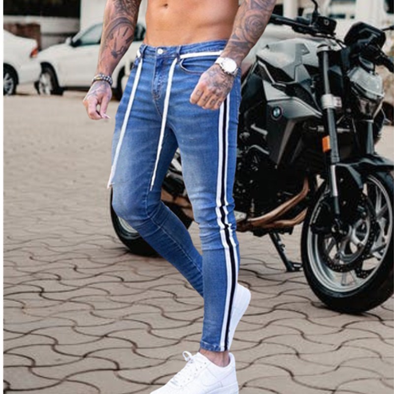 2021 New Men Ny Striped Zipper Denim Wash Vintage Hip Hop Work Trousers Slim Printed Jeans European Big Size M-4xl Idf6, White
2021 New Men Ny Striped Zipper Denim Wash Vintage Hip Hop Work Trousers Slim Printed Jeans European Big Size M-4xl Idf6, White