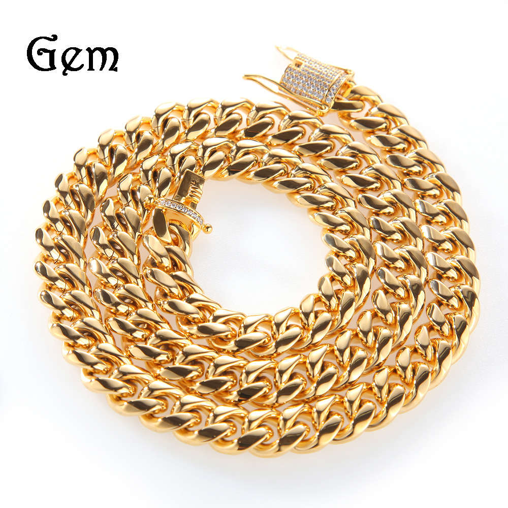 Hip hop micro inlaid zircon stainless steel Cuba chain double side button color preserving electroplating gold Cuba Chain Necklace Bracelet
Hip hop micro inlaid zircon stainless steel Cuba chain double side button color preserving electroplating gold Cuba Chain Necklace Bracelet