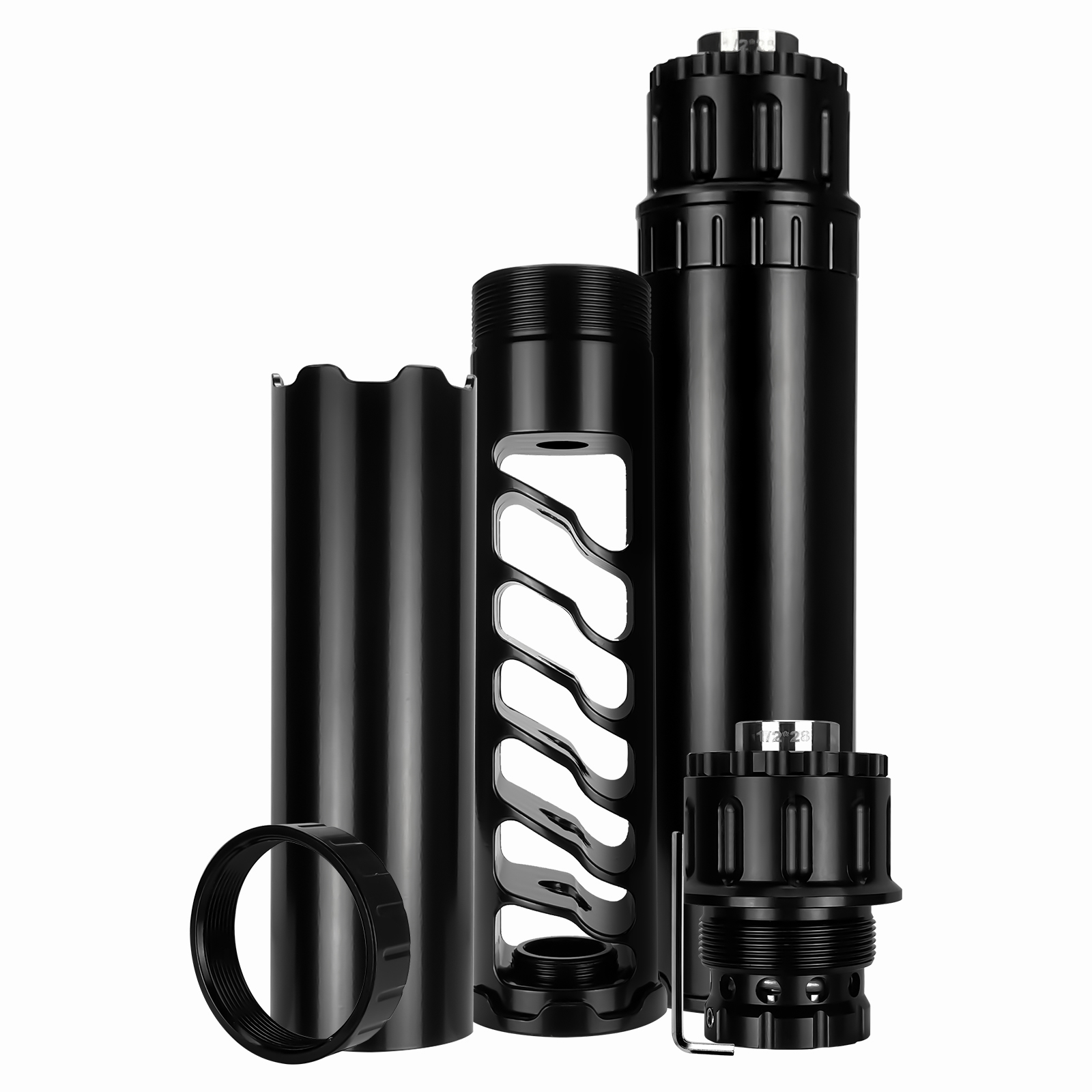 Tactical Accessories 1.5''OD 6.5''L 1-3/16x24 Monocore Single Core 9.5mm Hole 1/2-28 Solvent Trap with 1/2-28 Stainless Steel Booster Napa 4003 Fuei Filter
Tactical Accessories 1.5''OD 6.5''L 1-3/16x24 Monocore Single Core 9.5mm Hole 1/2-28 Solvent Trap with 1/2-28 Stainless Steel Booster Napa 4003 Fuei Filter