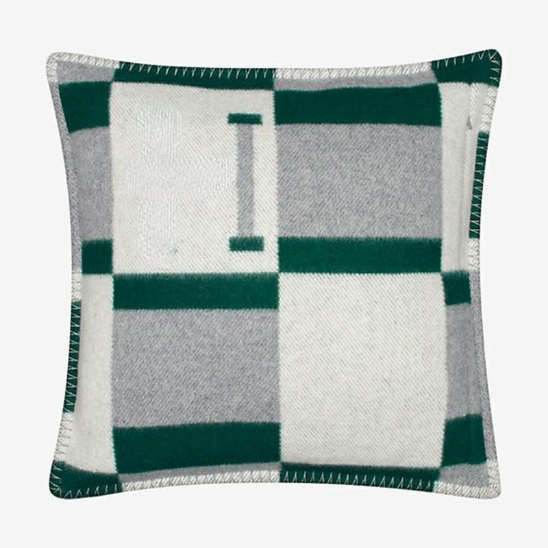 Fashion Letter Woven Jacquard Decorative Pillow Case Cushion Sofa Wool Home PillowCase