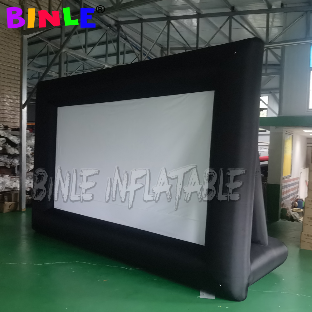 4m inflatable movie screen Outdoor and Indoor Theater Projector Screens&Includes blower, Tie-Downs too Storage Bag