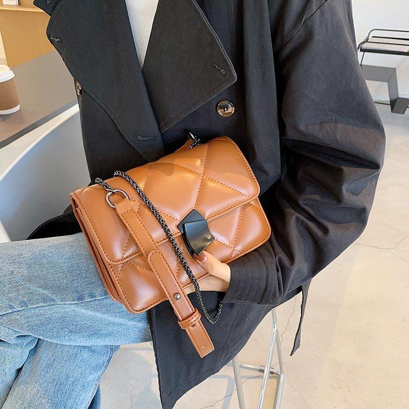 Small Square Women Shoulder Bag Lattice Fashion Chain Solid Flap Crossbody Bag Brand Quality Messenger For Ladies X186H, Black
Small Square Women Shoulder Bag Lattice Fashion Chain Solid Flap Crossbody Bag Brand Quality Messenger For Ladies X186H, Black
