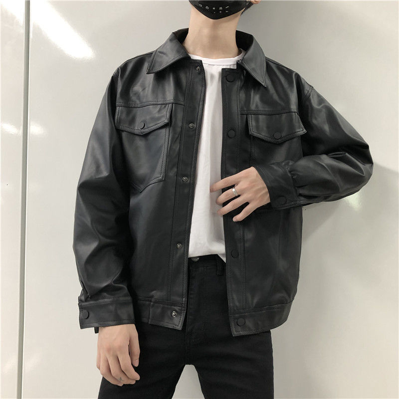 2021 New Korean Black Leather Men's Fashion Lapel Motorcycle Jackets Mens Streetwear Loose Hip-hop Bomber Jacket Men -2xl 2fga
2021 New Korean Black Leather Men's Fashion Lapel Motorcycle Jackets Mens Streetwear Loose Hip-hop Bomber Jacket Men -2xl 2fga
