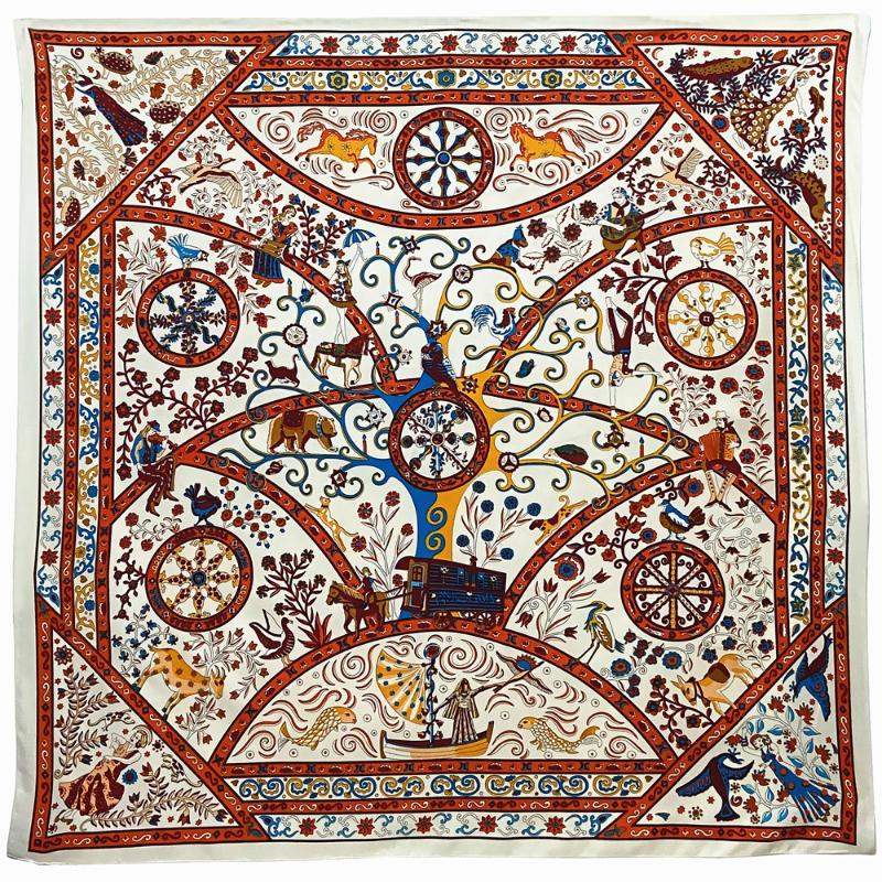 Scarves 130cm Lady And Animal Bouquet Imitation Silk Large Square Scarf Gift Head Shawl Sunscreen Towel
Scarves 130cm Lady And Animal Bouquet Imitation Silk Large Square Scarf Gift Head Shawl Sunscreen Towel