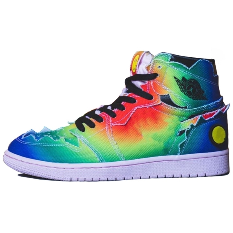 1s Shoes 1 J OG High Sports Tie Multi-Color Rainbow Basketball Dye Balvin Dvicc, Black
1s Shoes 1 J OG High Sports Tie Multi-Color Rainbow Basketball Dye Balvin Dvicc, Black