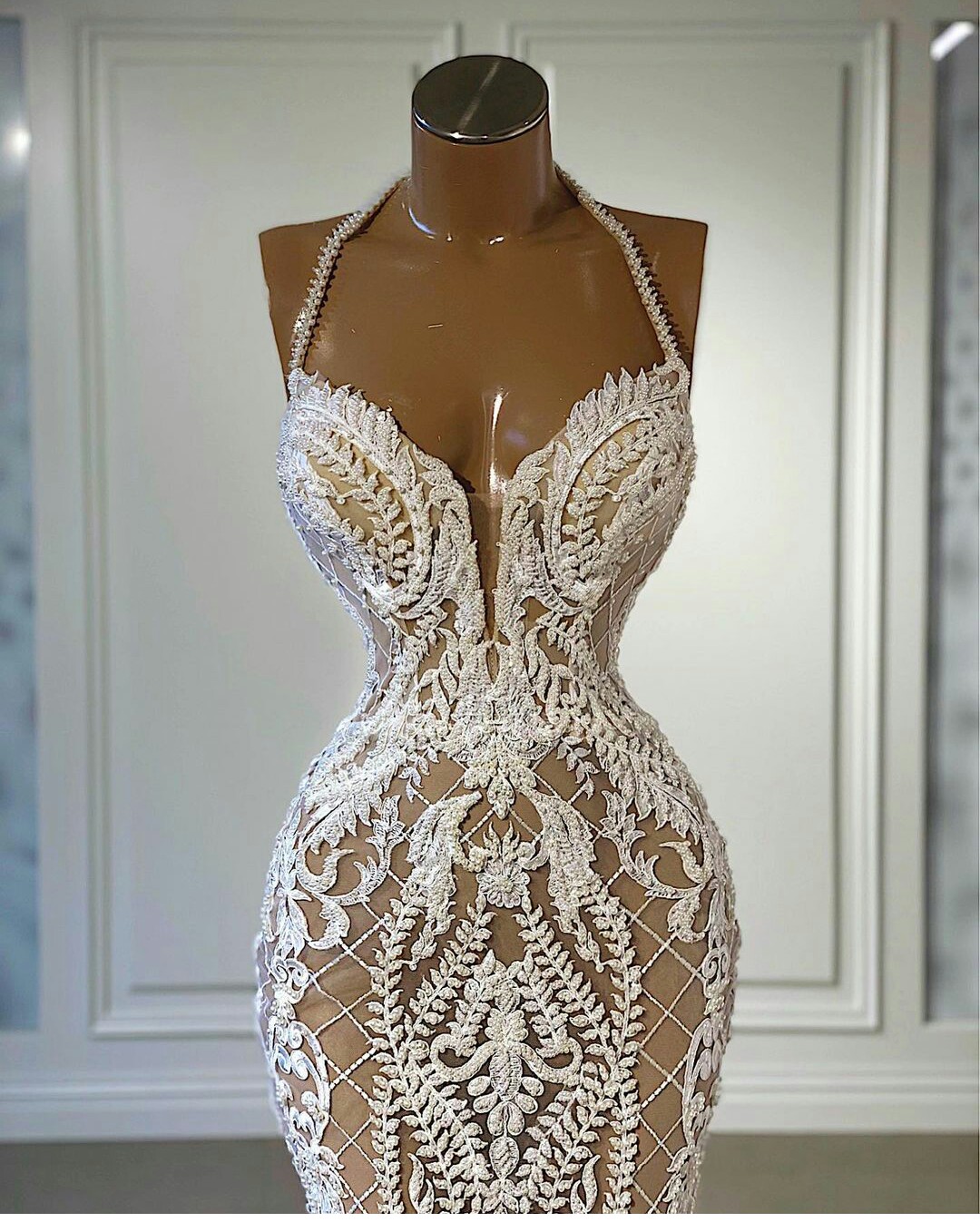 Newest Mermaid Wedding Dresses With Detachable Full Lace Appliques Beach Bridal Gowns Boho Custom Made Sweep Train Vestido De Novia