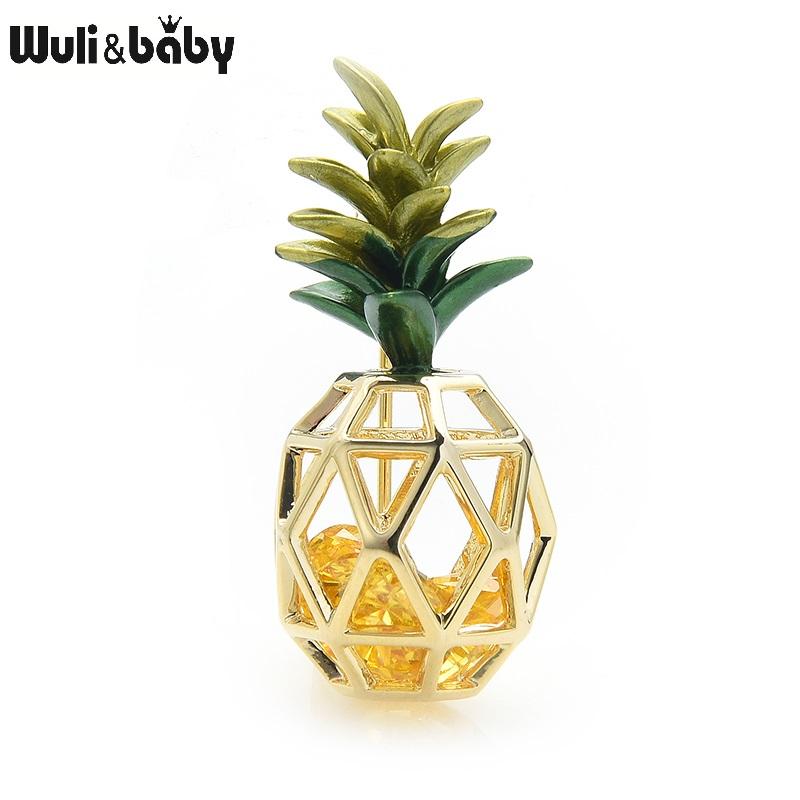 Pins, Brooches Wuli&baby Crystal Inside Pineapple For Women Red Yellow Enamel Fruits Weddings Casual Office Brooch Pins Gifts 
Pins, Brooches Wuli&baby Crystal Inside Pineapple For Women Red Yellow Enamel Fruits Weddings Casual Office Brooch Pins Gifts