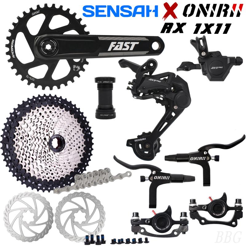 Bike Derailleurs SENSAH RX11 PRO MTB 11 Speed Bicycle Groupset 11s Shifter Rear Derailleur Hydraulic Disc Brake Cassette ONIRII Cran
Bike Derailleurs SENSAH RX11 PRO MTB 11 Speed Bicycle Groupset 11s Shifter Rear Derailleur Hydraulic Disc Brake Cassette ONIRII Cran