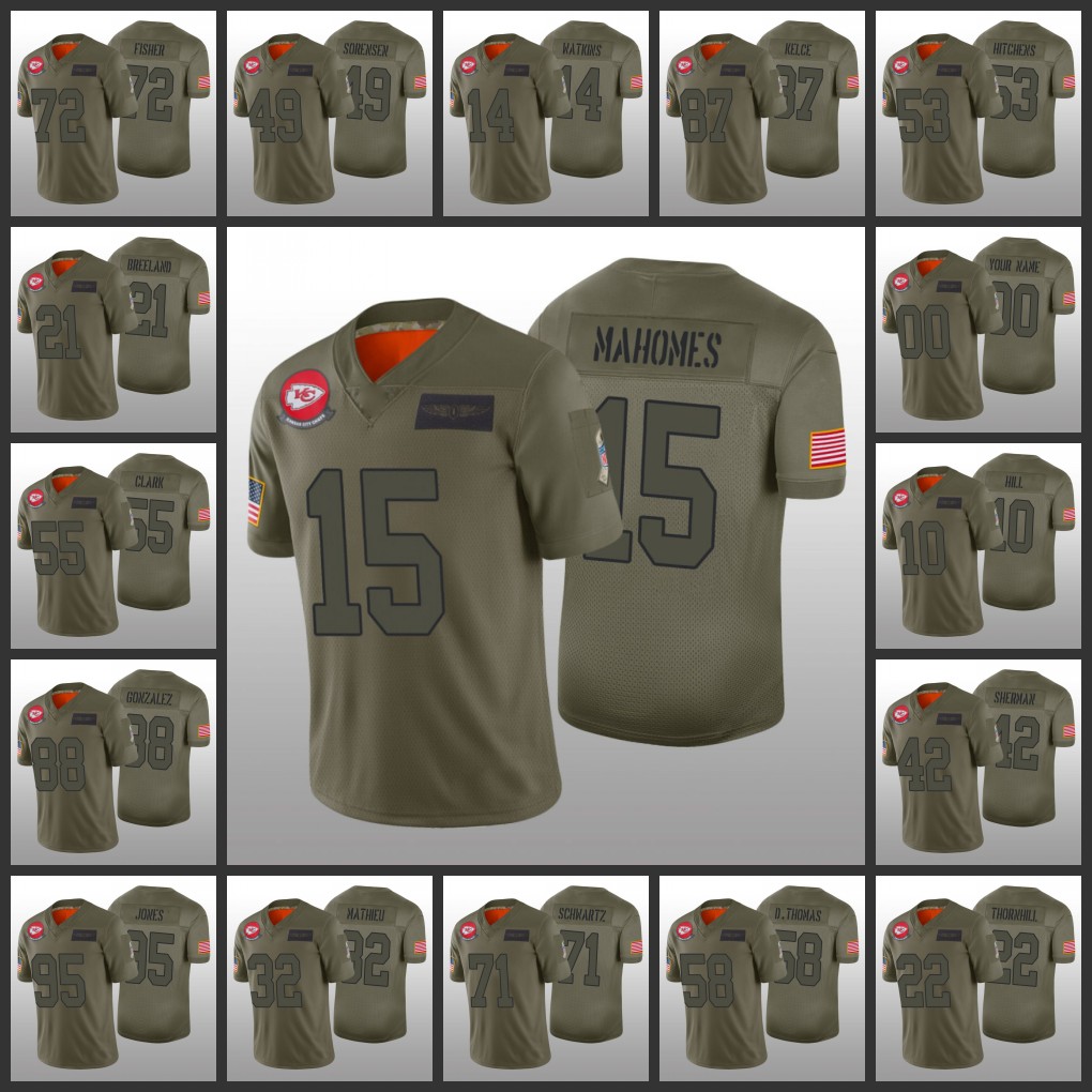 Kansas's City's Chiefs's Men Women Youth #15 Patrick Mahomes 95 Chris Jones 87 Travis Kelce 32 Tyrann Mathieu Custom Camo Sal, Black
Kansas's City's Chiefs's Men Women Youth #15 Patrick Mahomes 95 Chris Jones 87 Travis Kelce 32 Tyrann Mathieu Custom Camo Sal, Black