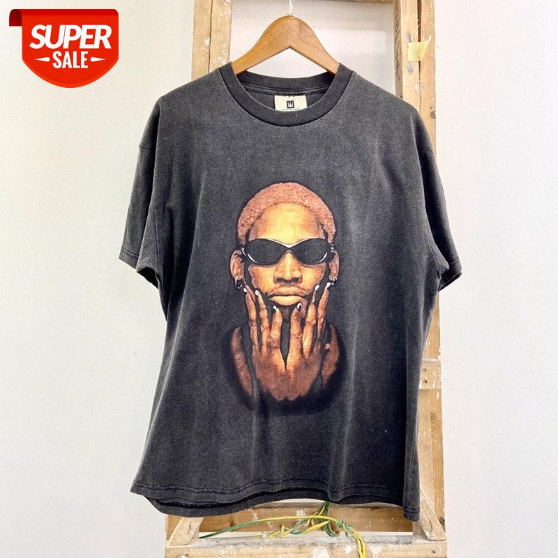FEAR OF GOD Rodman portrait print short-sleeved T-shirt street brand retro old washed half-sleeved Tee #RD5Y, White;black
FEAR OF GOD Rodman portrait print short-sleeved T-shirt street brand retro old washed half-sleeved Tee #RD5Y, White;black