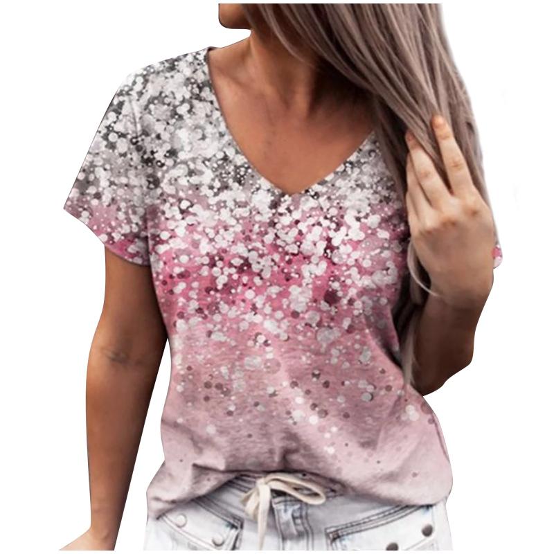 Women's Blouses & Shirts Plus Size Tops For Ladies 2021 Summer Fashion Womens Loose And Printed V-neck Short-sleeved Shirt Blusas, Pink
Women's Blouses & Shirts Plus Size Tops For Ladies 2021 Summer Fashion Womens Loose And Printed V-neck Short-sleeved Shirt Blusas, Pink