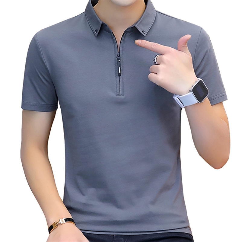 BROWON Summer Fashion Mens Tshirts Cotton Shirt Short Sleeve urn-down Collar Korean Style 210629, Gray t-shirt
BROWON Summer Fashion Mens Tshirts Cotton Shirt Short Sleeve urn-down Collar Korean Style 210629, Gray t-shirt