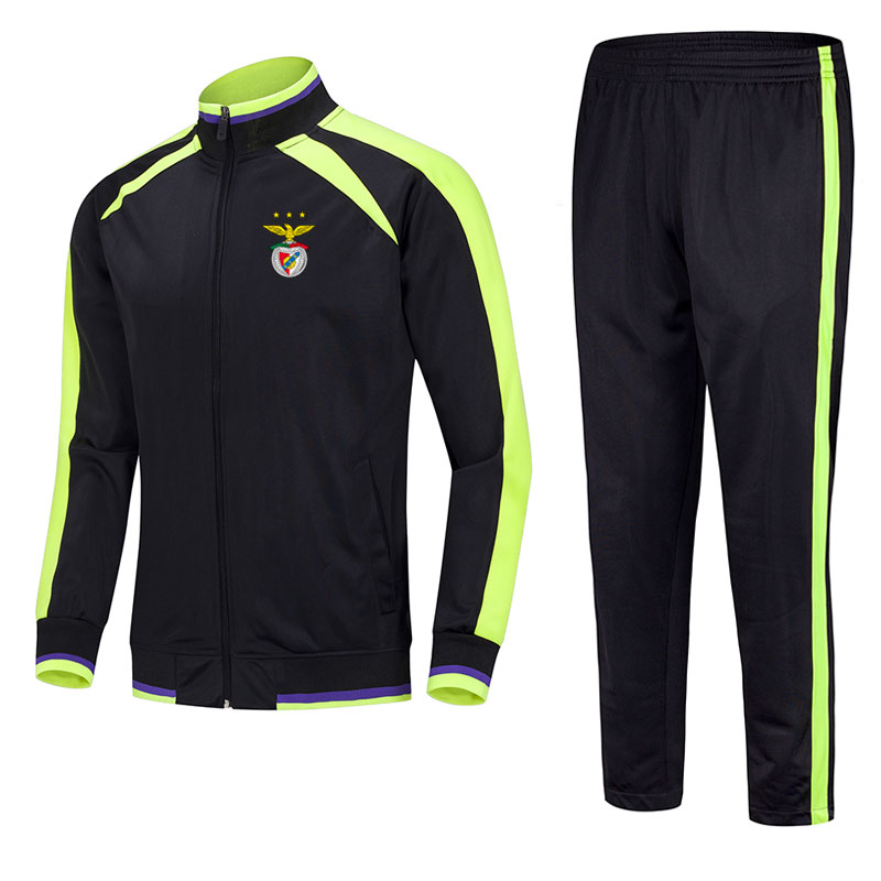 benfica 2021 jacket football training suit mid-length can be customized for any pattern team men's sports running suit training suit, Black green edge
benfica 2021 jacket football training suit mid-length can be customized for any pattern team men's sports running suit training suit, Black green edge