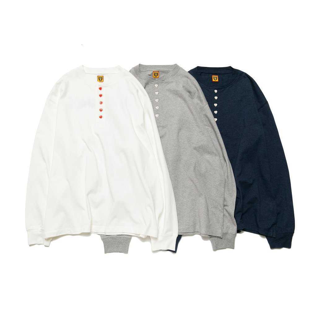 Human Made Achi 21aw Henry Collar Simple Printed Long Staple Cotton Casual Couple Sleeve, White
Human Made Achi 21aw Henry Collar Simple Printed Long Staple Cotton Casual Couple Sleeve, White