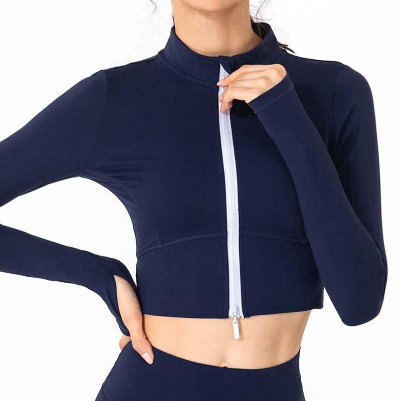 Yoga Outfit Stand Collar Jacket Women Zipper Running Fitness Shirts Long Sleeve Crop Top Cropped Sweatshirt Sport Hoodie
Yoga Outfit Stand Collar Jacket Women Zipper Running Fitness Shirts Long Sleeve Crop Top Cropped Sweatshirt Sport Hoodie